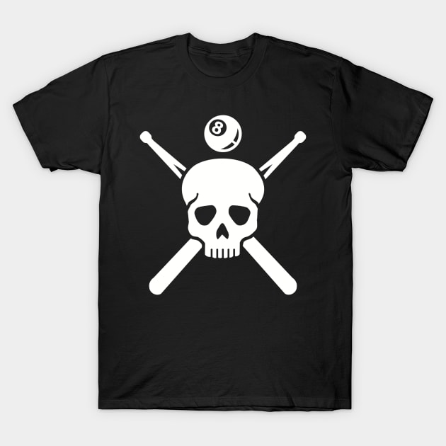 Billiards skull T-Shirt by Designzz